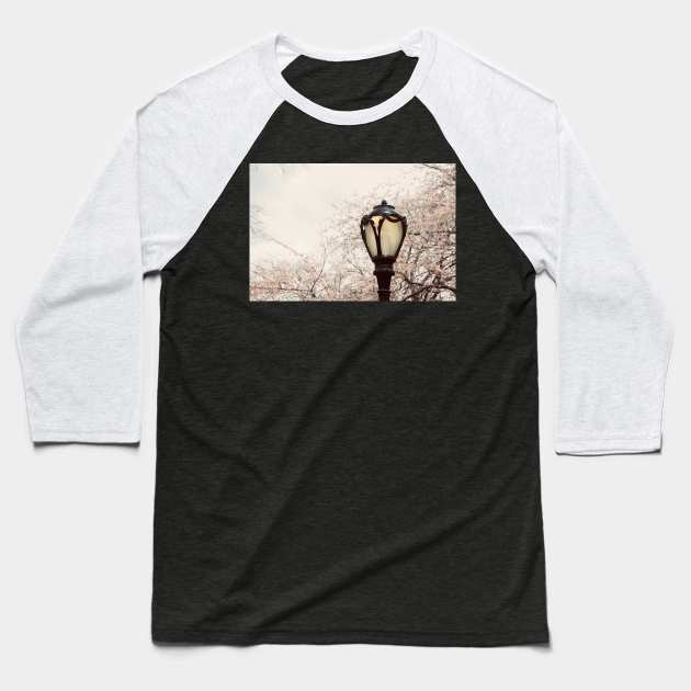 Central Park Blossom #1 Baseball T-Shirt by Debra Cox 